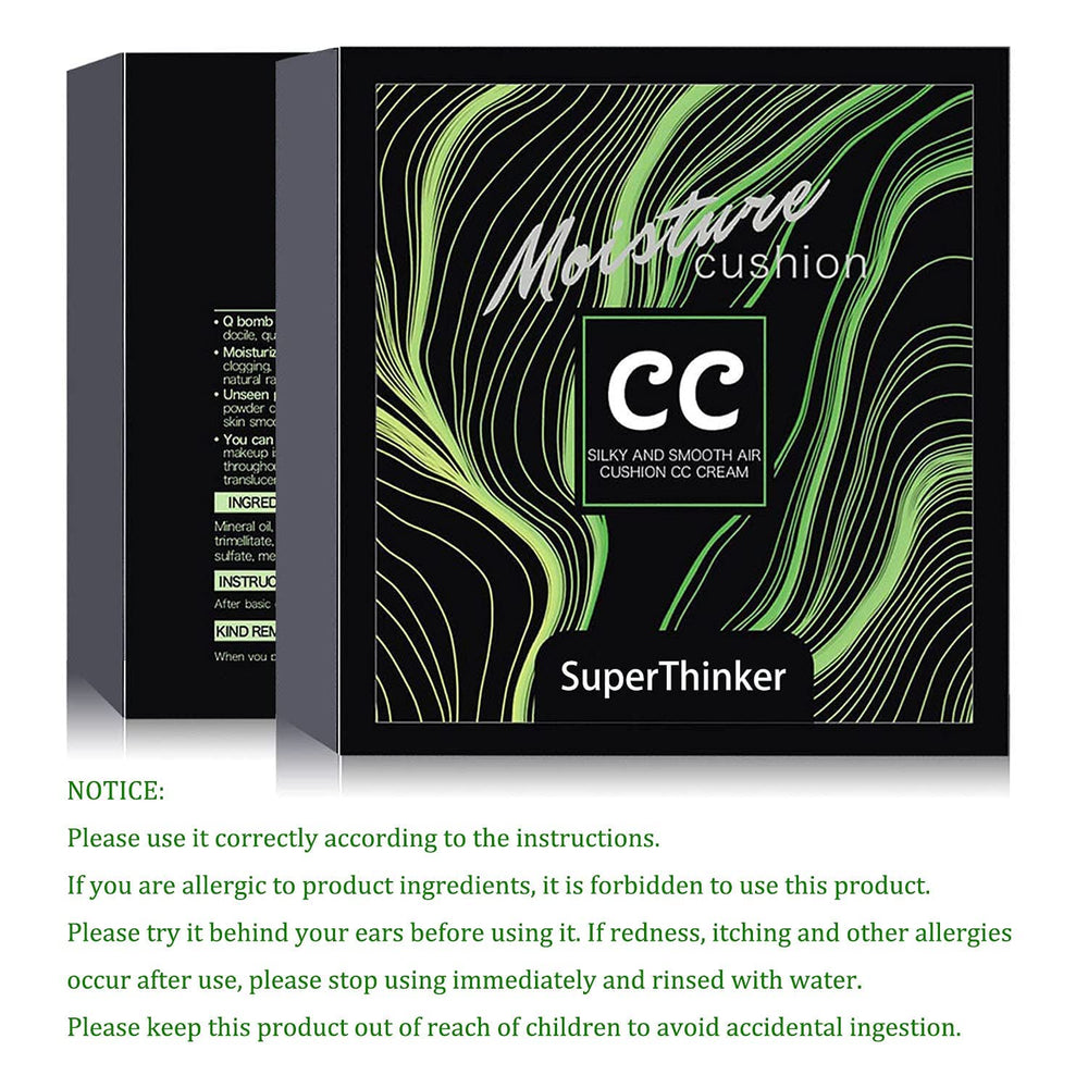 SuperThinker air cushion cc cream packaging bottle and dispenser