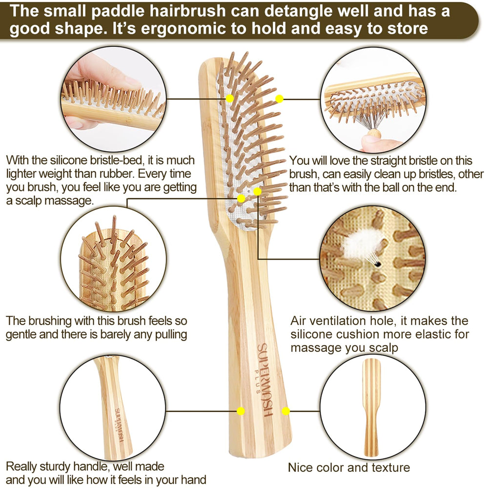 Cleaning tool included in Superwash Plus bamboo set for hygiene