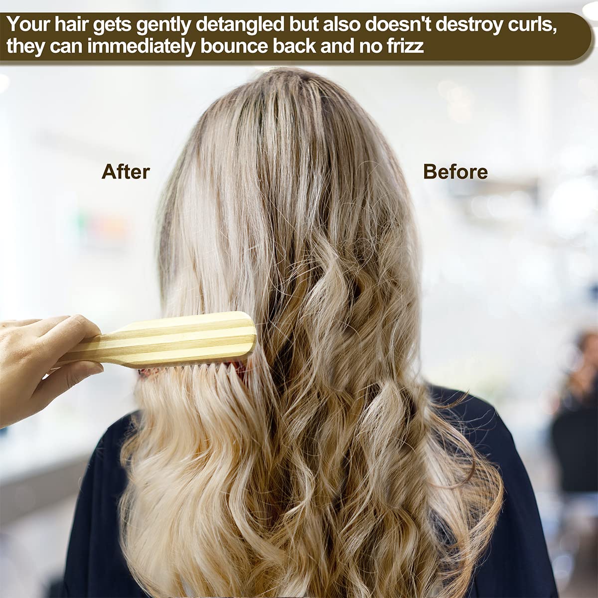 Superwash Plus wide-tooth comb designed for curls and waves