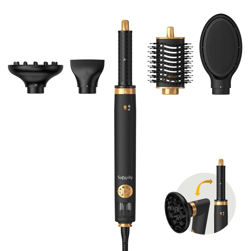 SUPGALIY Air Styler 5 in 1 premium black hair dryer attachment for fast drying and style prep