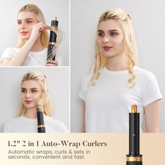 SUPGALIY Air Styler 5 in 1 premium black hot air brush adds volume