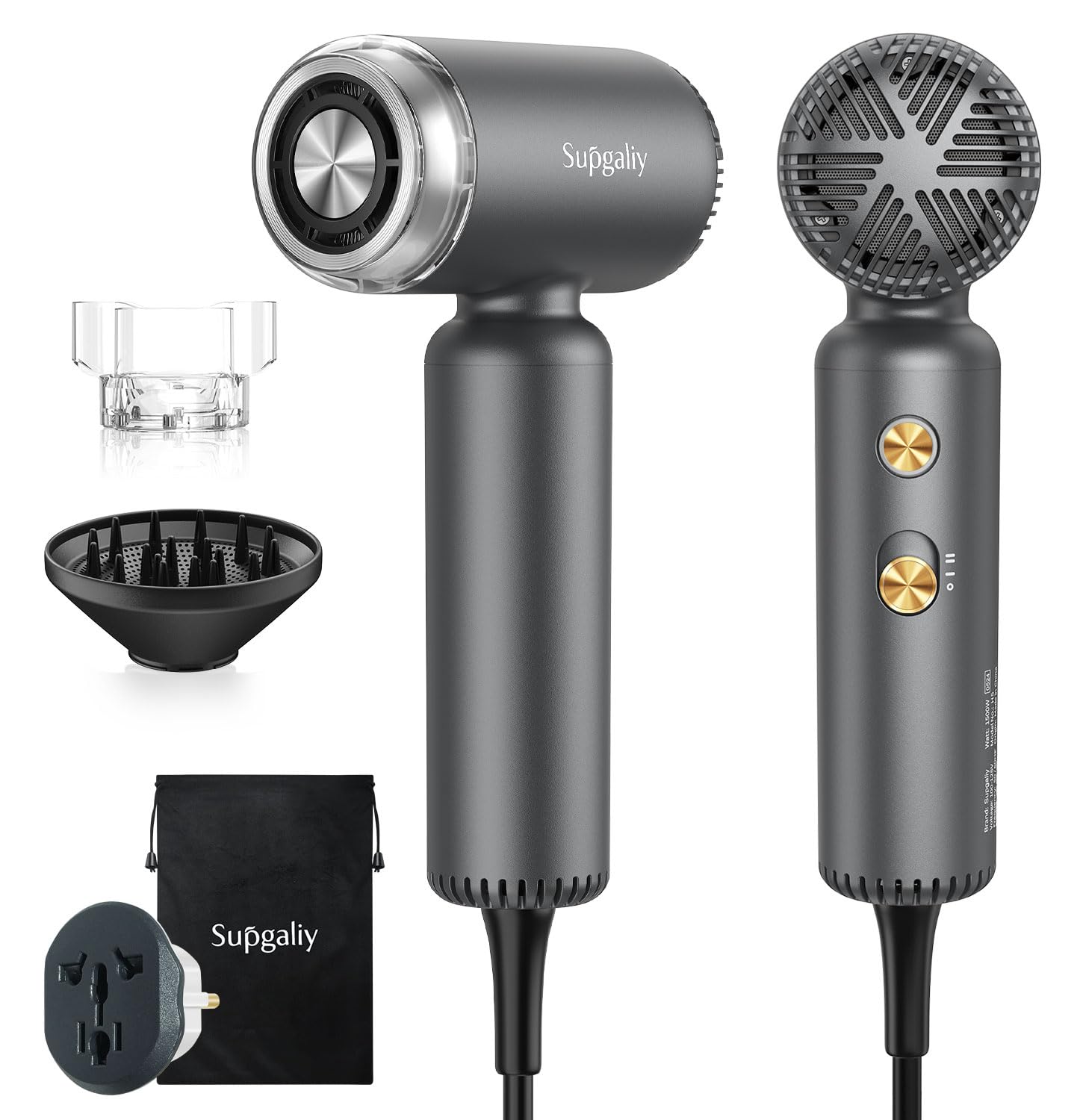SUPGALIY dual voltage hair dryer ideal for global travel