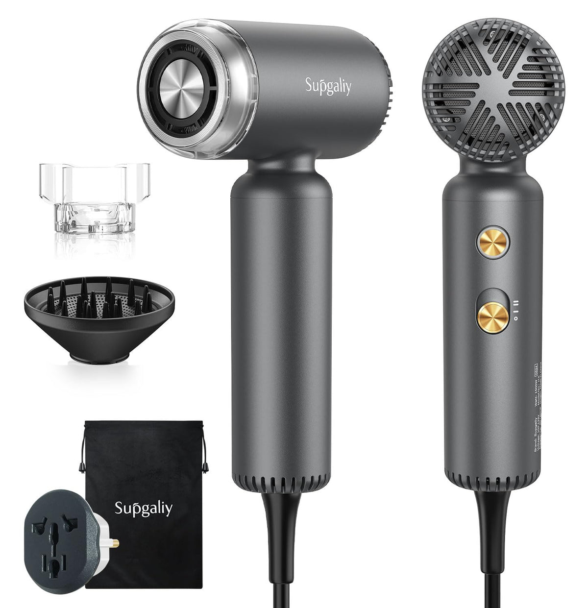 SUPGALIY dual voltage hair dryer ideal for global travel