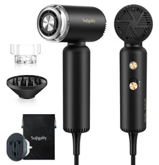 SUPGALIY dual-voltage travel hair dryer with worldwide compatibility for travel styling