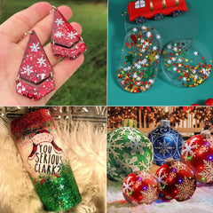 SUPGIFT glitter brush spoons set demonstrates precise application with minimal waste