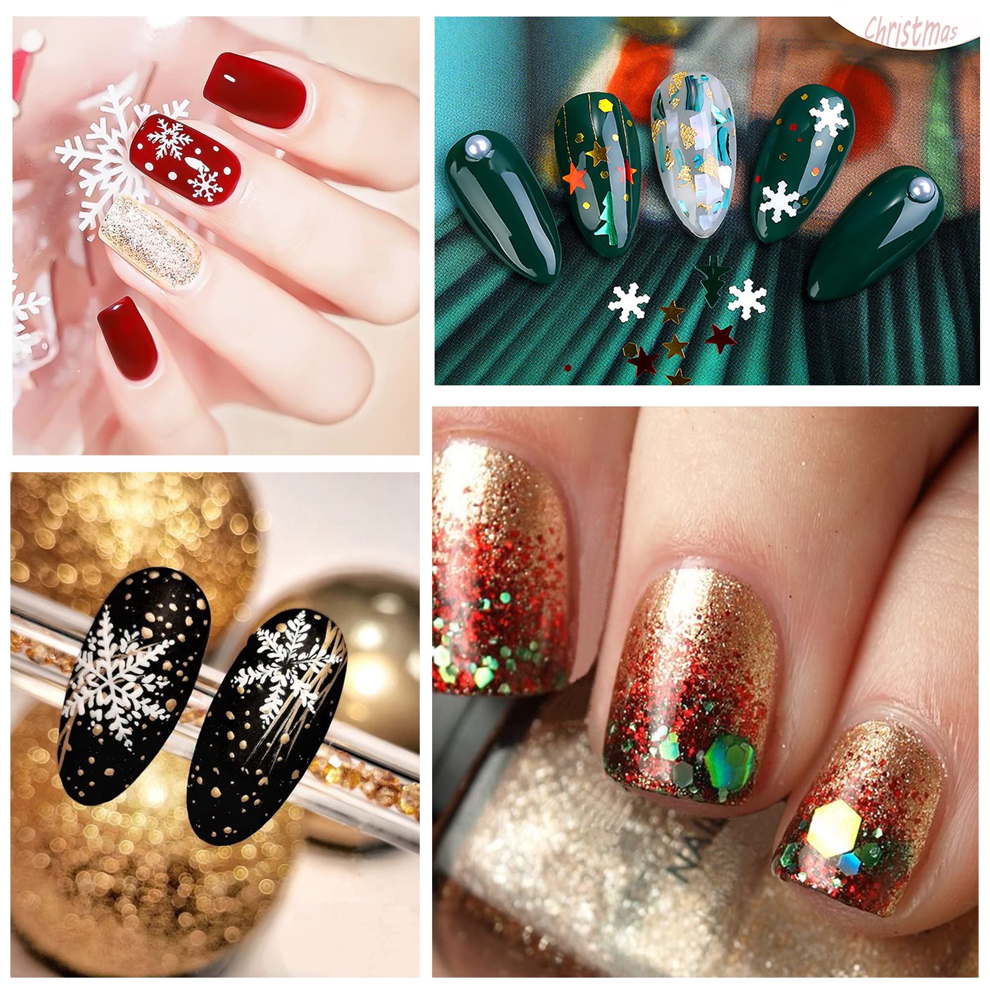 SUPGIFT glitter on nails and makeup looks adds sparkling color and texture
