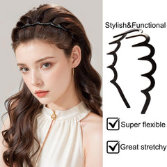 Supgoodom zigzag headbands made from toxin-free resin for safe wear.