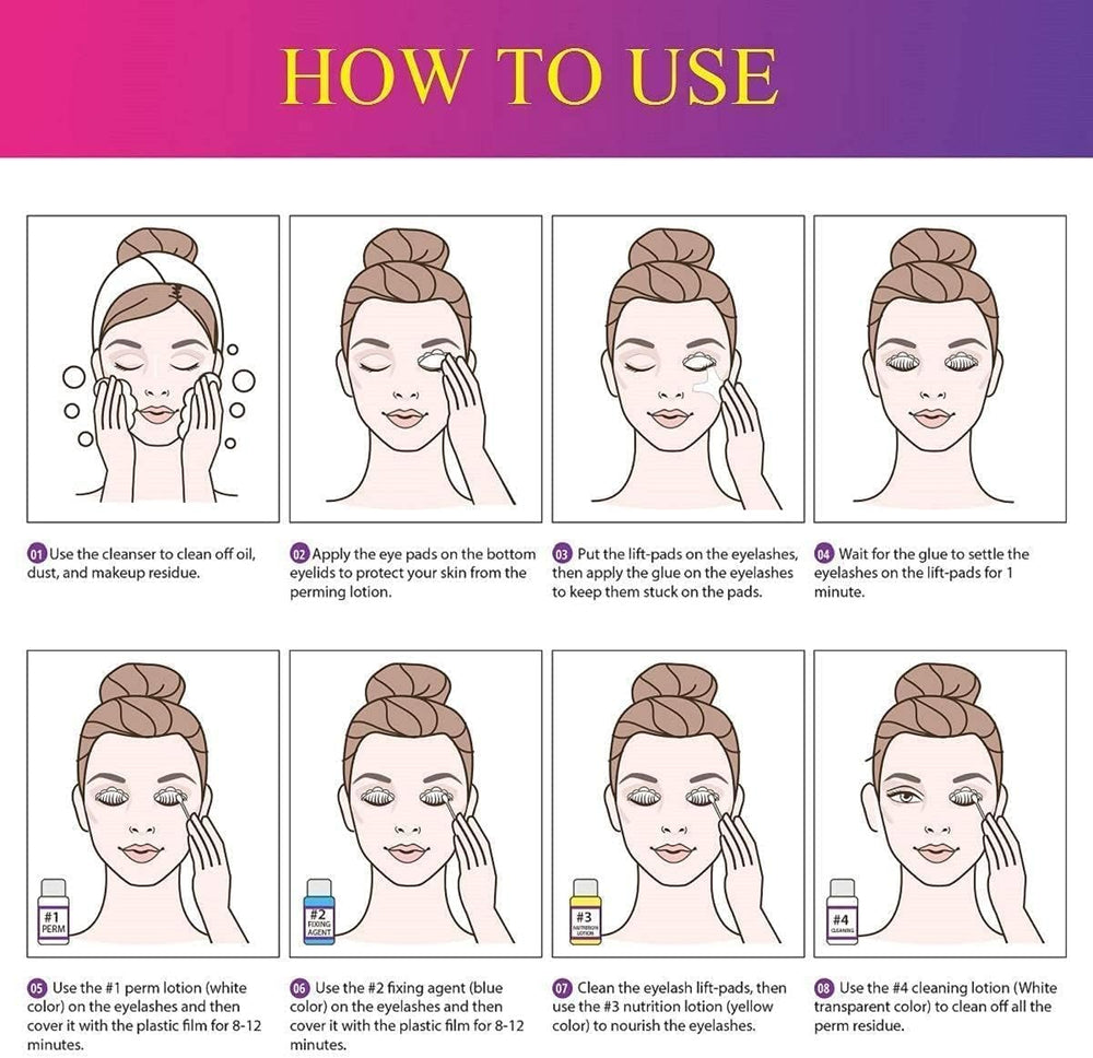 Supguder lash lift kit reusable pads support up to 15 perms.