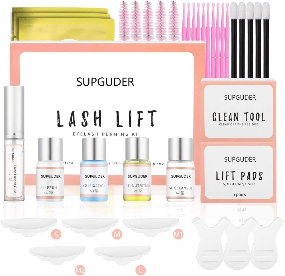 SUPGUDER lash lift kit complete set enables salon-grade results at home