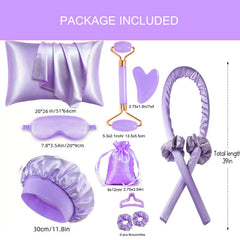 SUPHOUSE satin sleeping mask with pillowcase for gentle skin rest and comfort