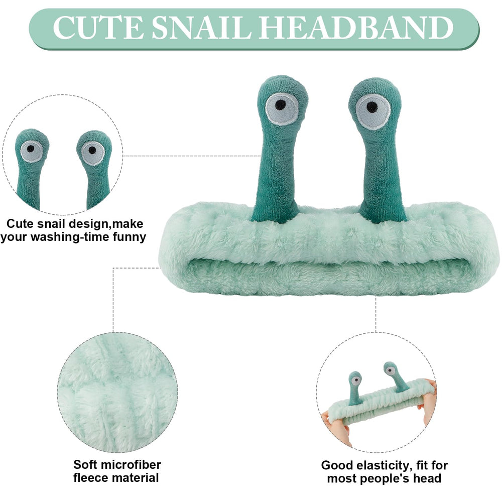SuPoo snail wristbands in green, absorbent to prevent spills on arms