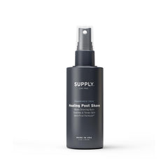 Supply Healing Post Shave bottle shows a travel-friendly 2 oz packaging for soothing post-shave care.