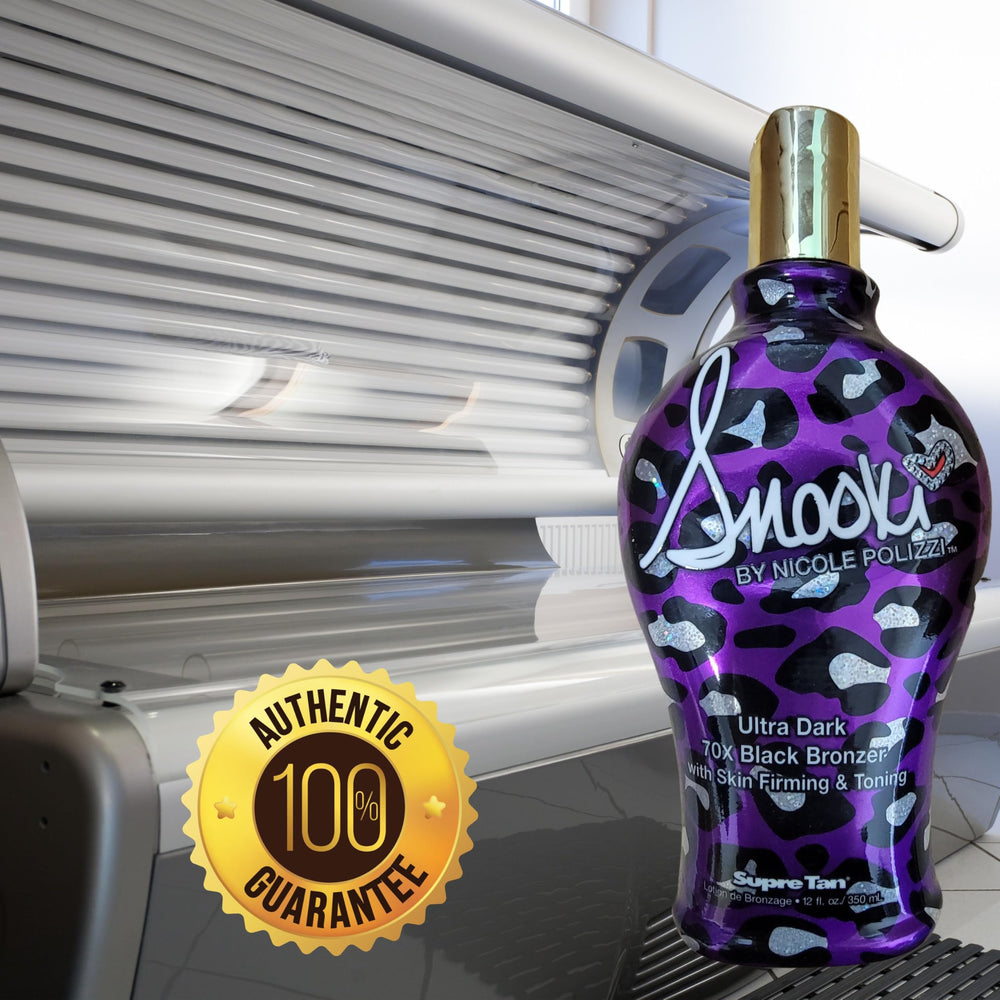Supre Snooki vitamins and conditioners bottle closeup for radiant glow.