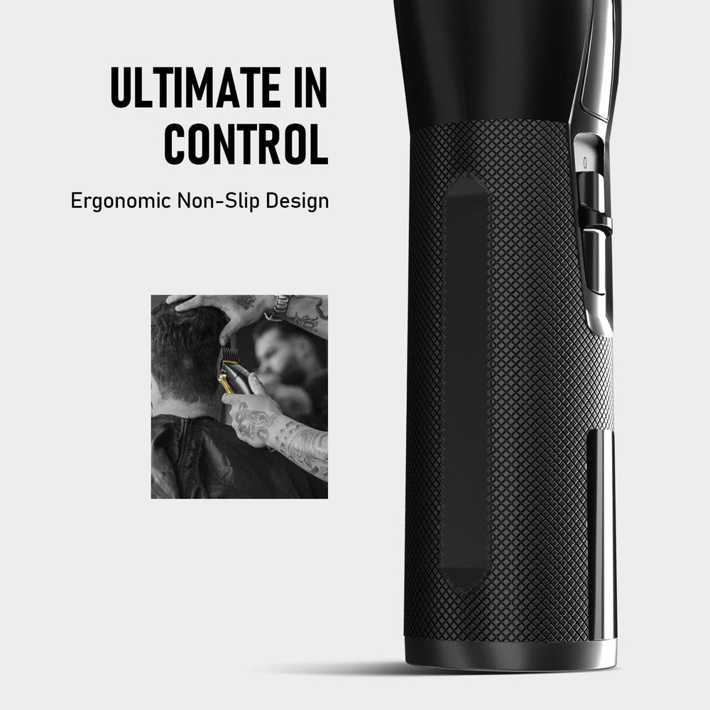 SUPRENT PRO knurled grip ready for secure control during salon work