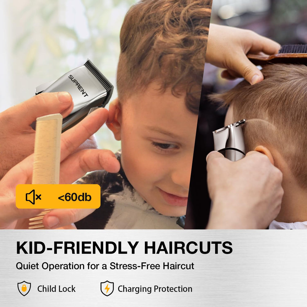 SUPRENT cordless and corded use supports flexible home grooming