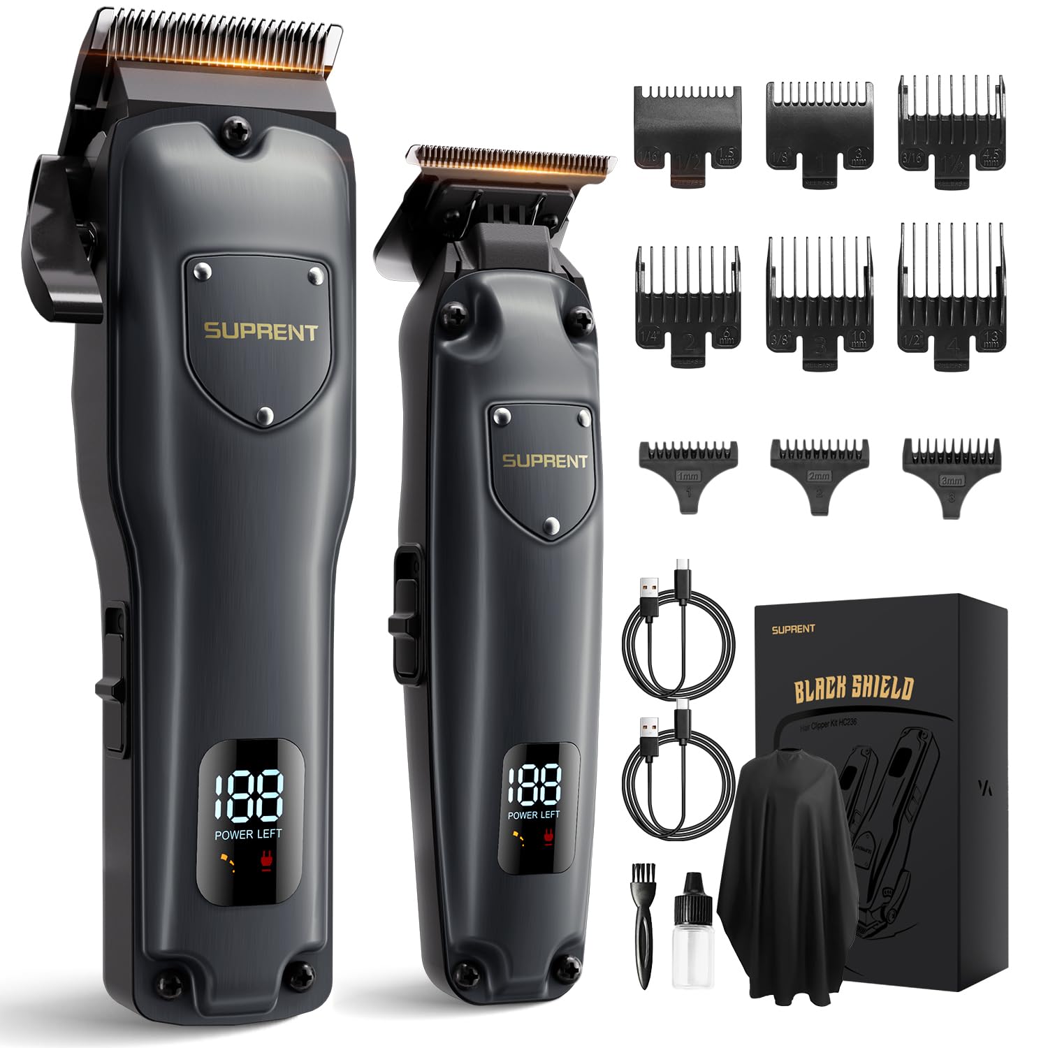 Suprent hair clipper with 6800rpm motor for precise home grooming