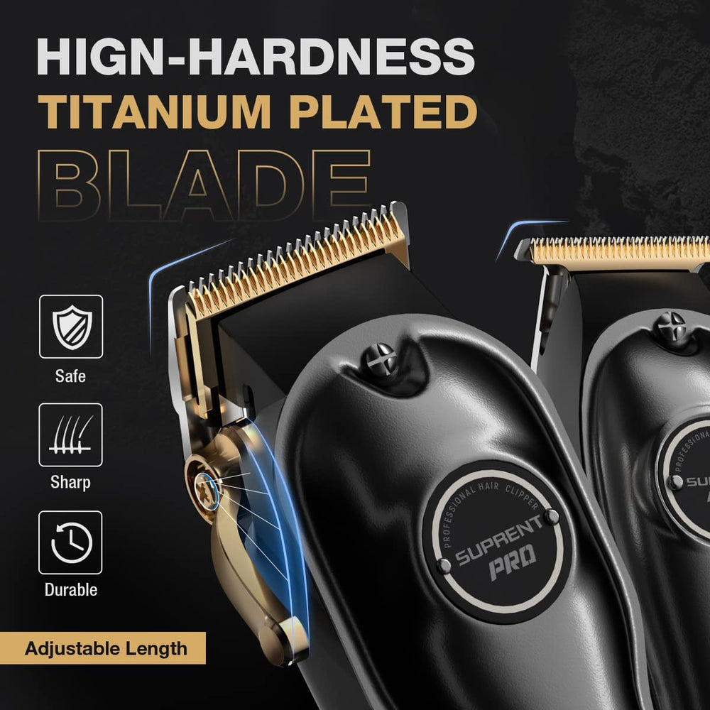 SUPRENT PRO carbon steel blades close-up indicating sharp, lasting edge