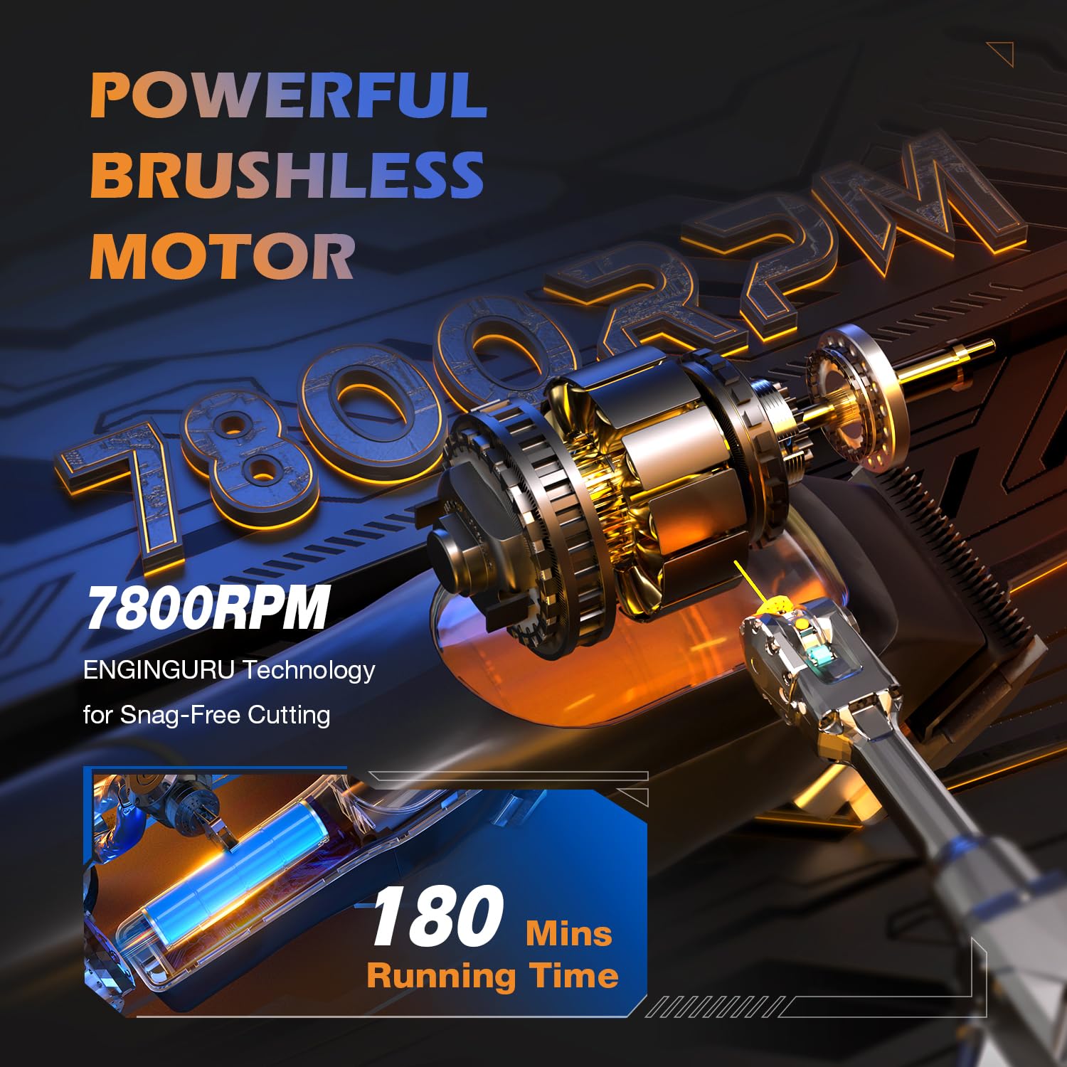 SUPRENT PRO double cooling ceramic blade for smooth cuts and cooler operation.