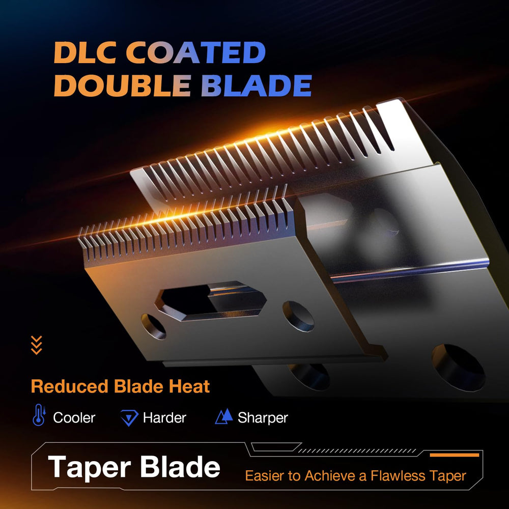 SUPRENT PRO taper blade enables fade-friendly precision with adjustable lengths.