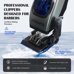 SUPRENT zero-gap trimmer close-up for precise lines and fades