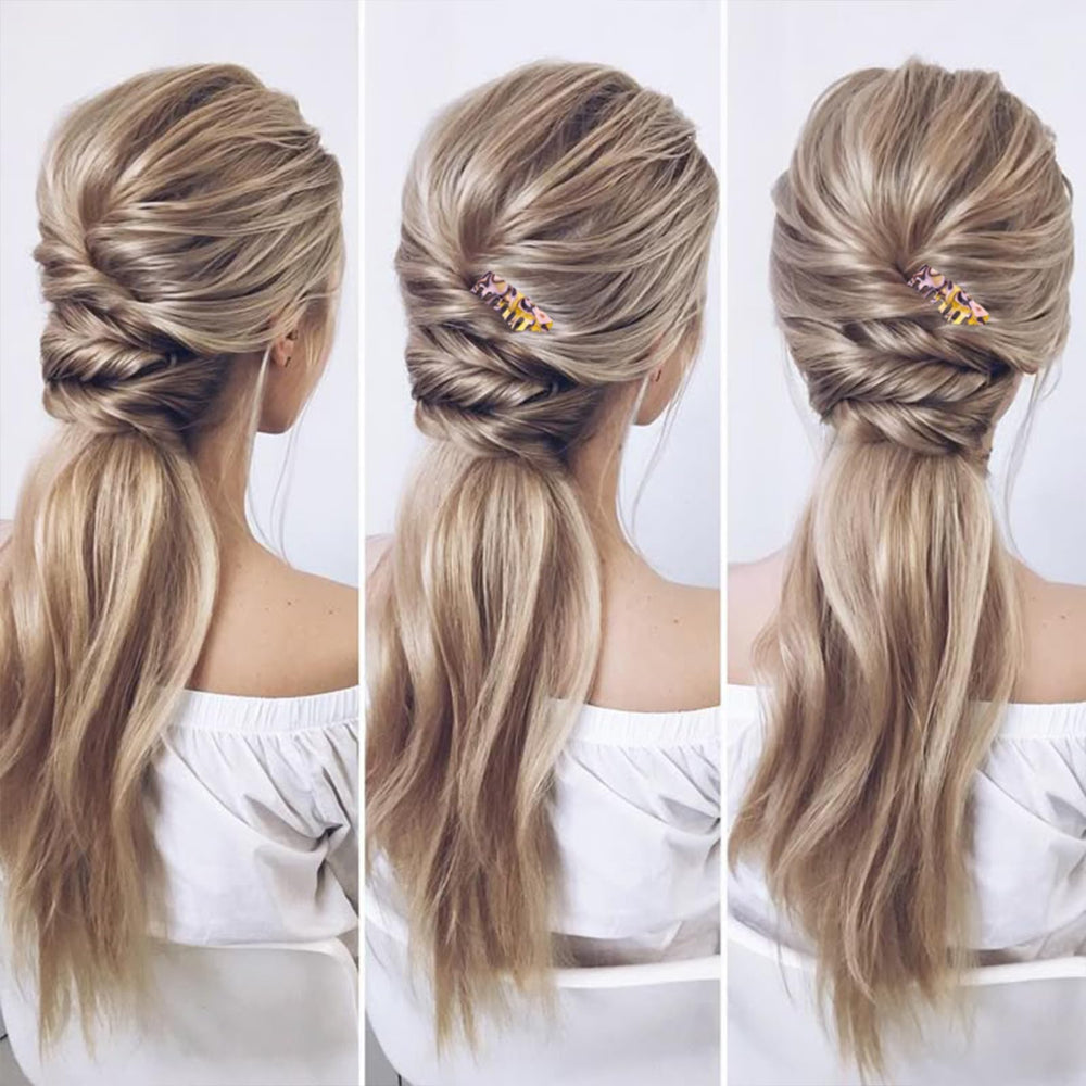 Suptizizkz acetate small side comb close-up, versatile styling option.