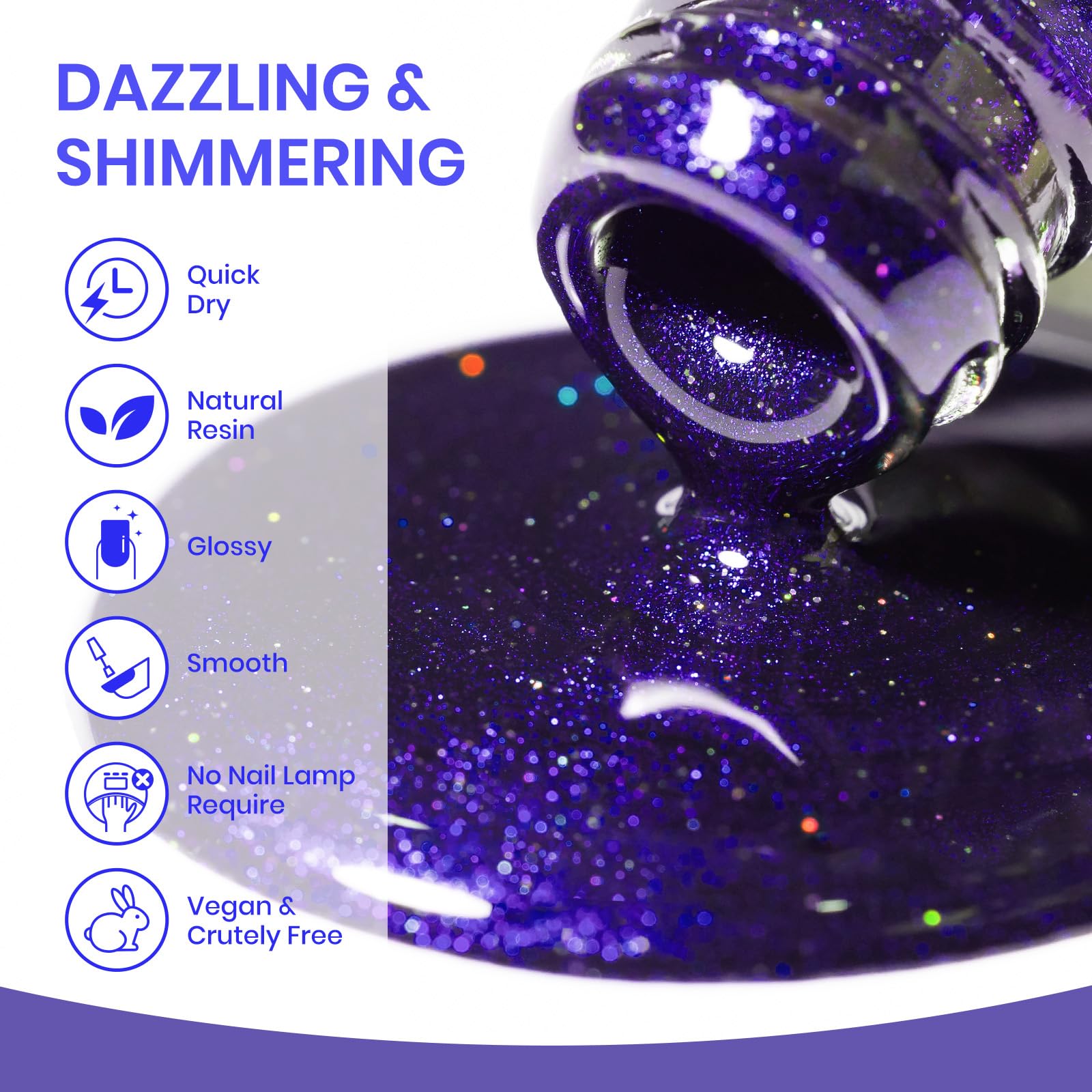 SUPWEE Cat Eye polish dries fast, enabling quick touch-ups
