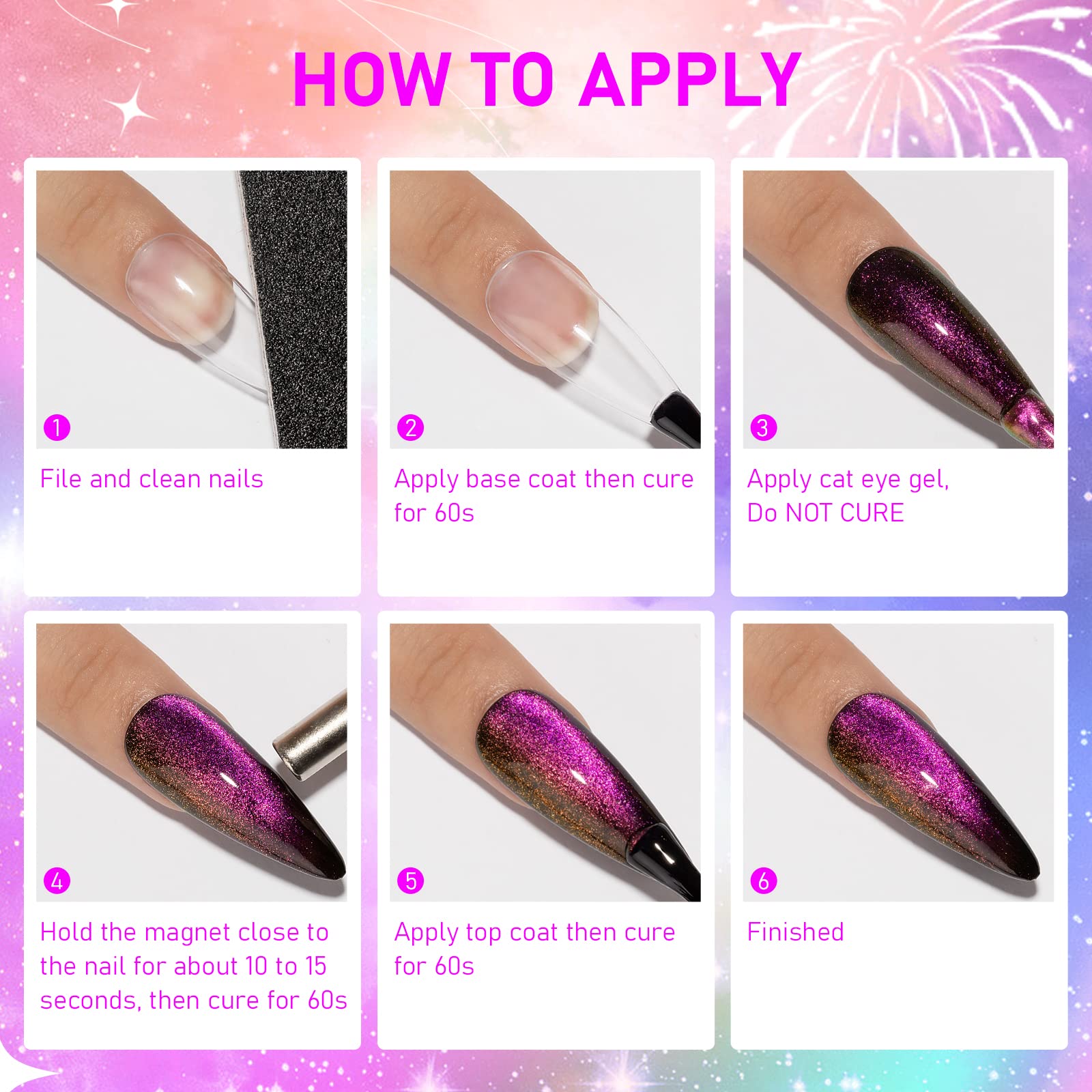 SUPWEE slash effect creates dramatic cat eye lines with magnet.