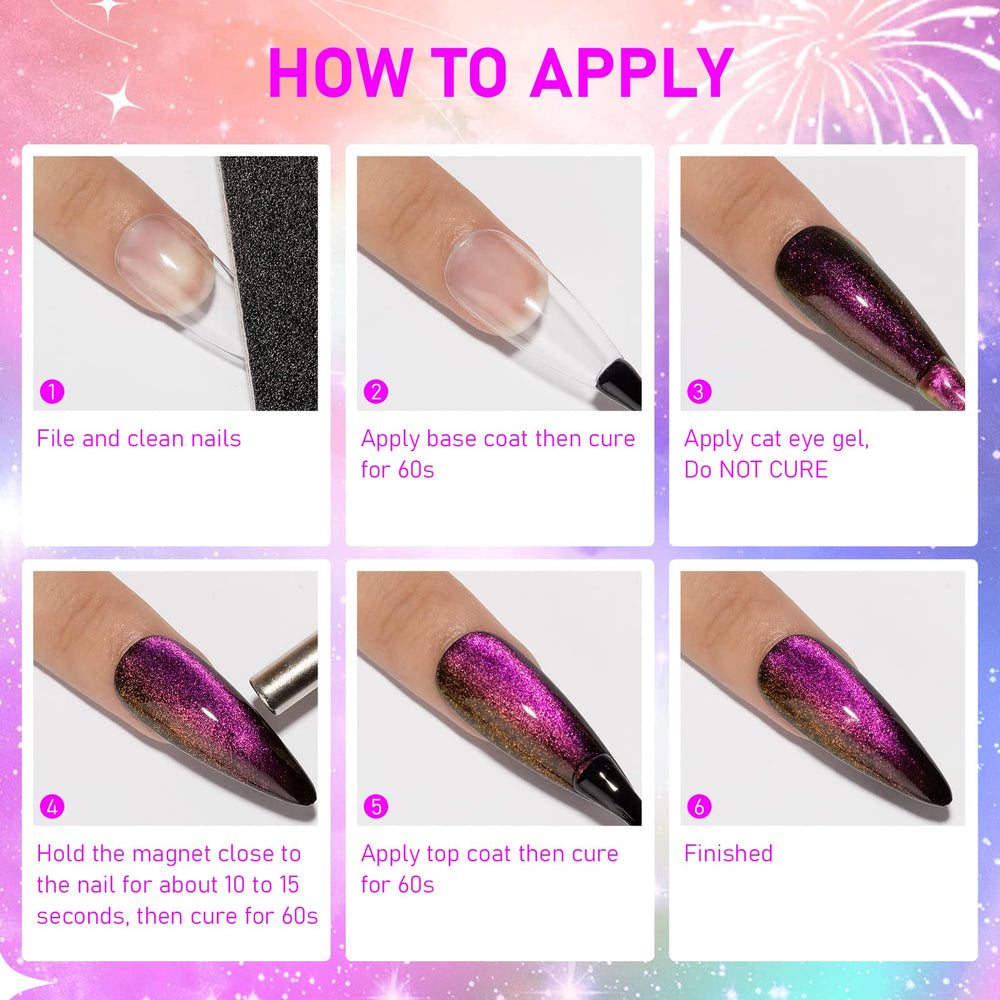 SUPWEE slash effect creates dramatic cat eye lines with magnet.