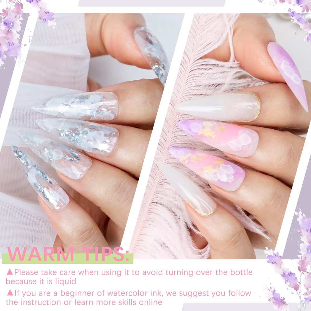 SUPWEE marble nail art base enabling elegant patterns over any color.