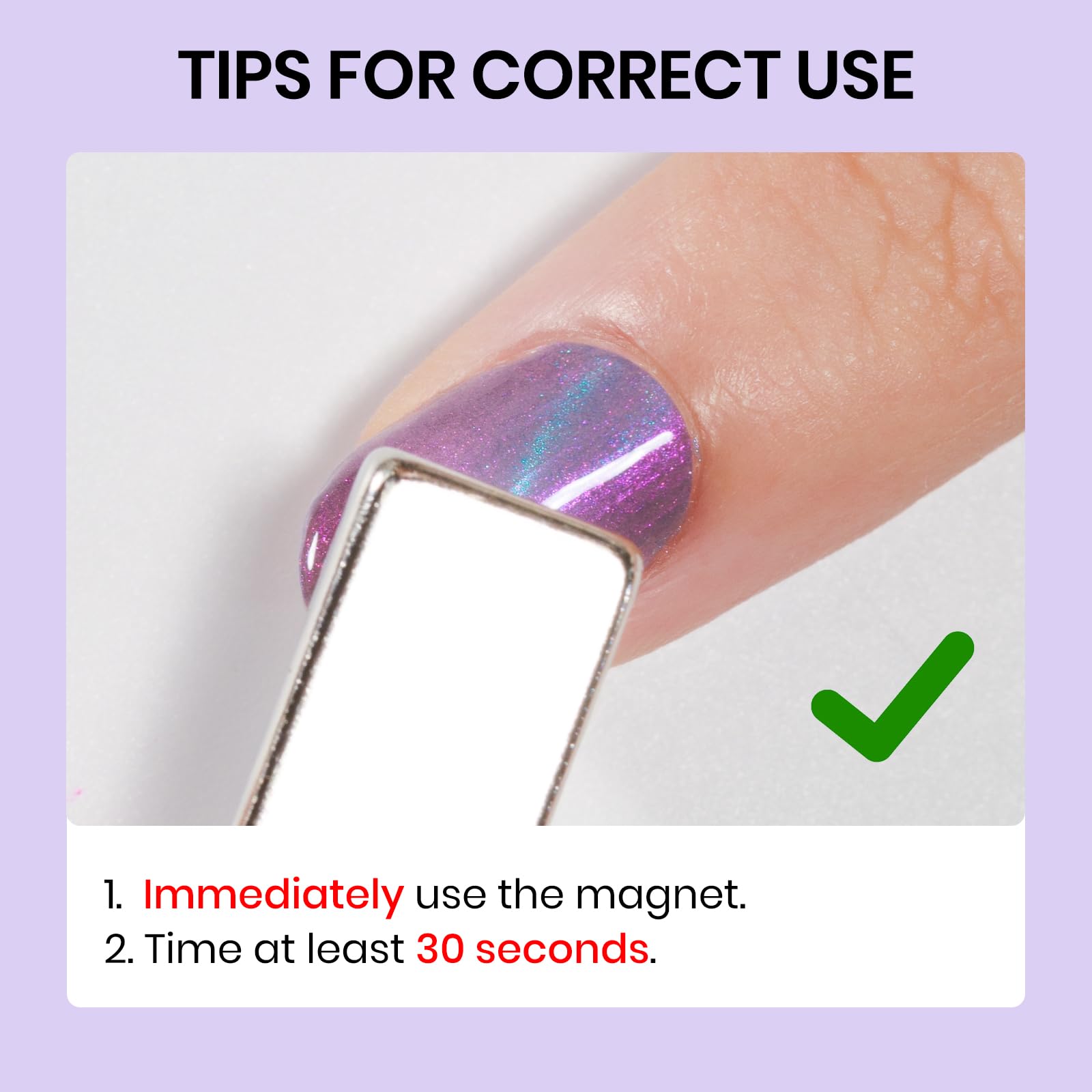 SUPWEE magnet stick enables precise cat-eye patterns for stylish nails