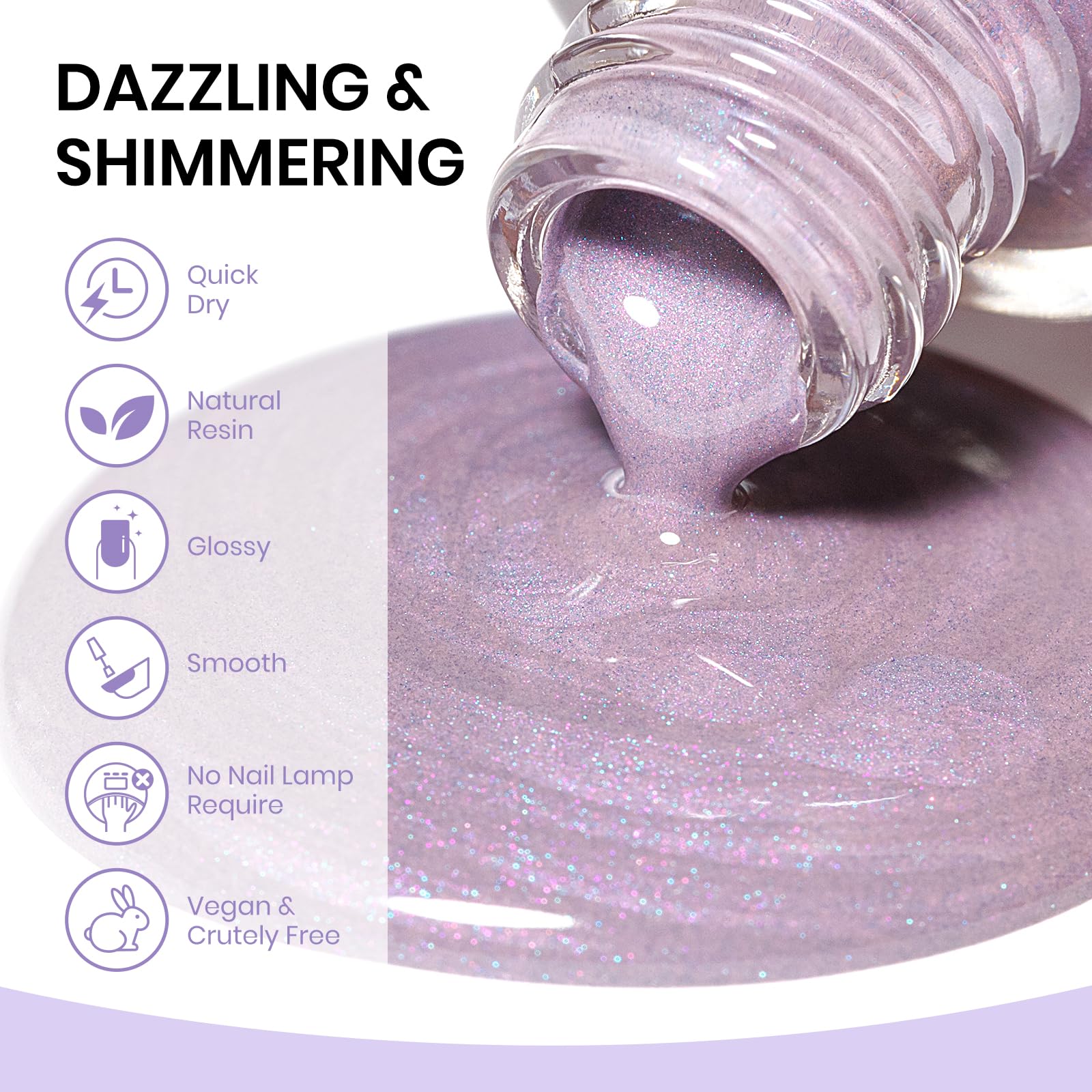 Close-up of SUPWEE Mermaid Pearl shade highlighting versatile pearl purple