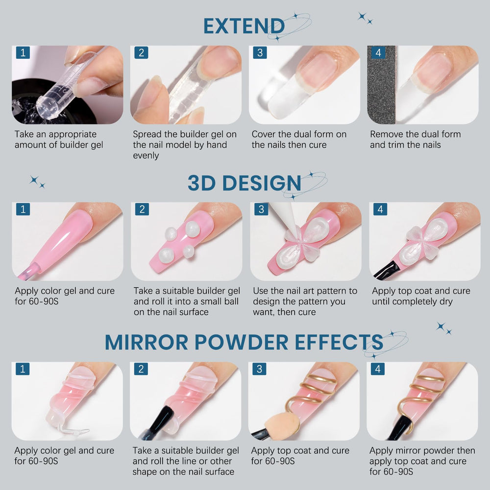 SUPWEE nail files and molds pack essential tools for home manicure