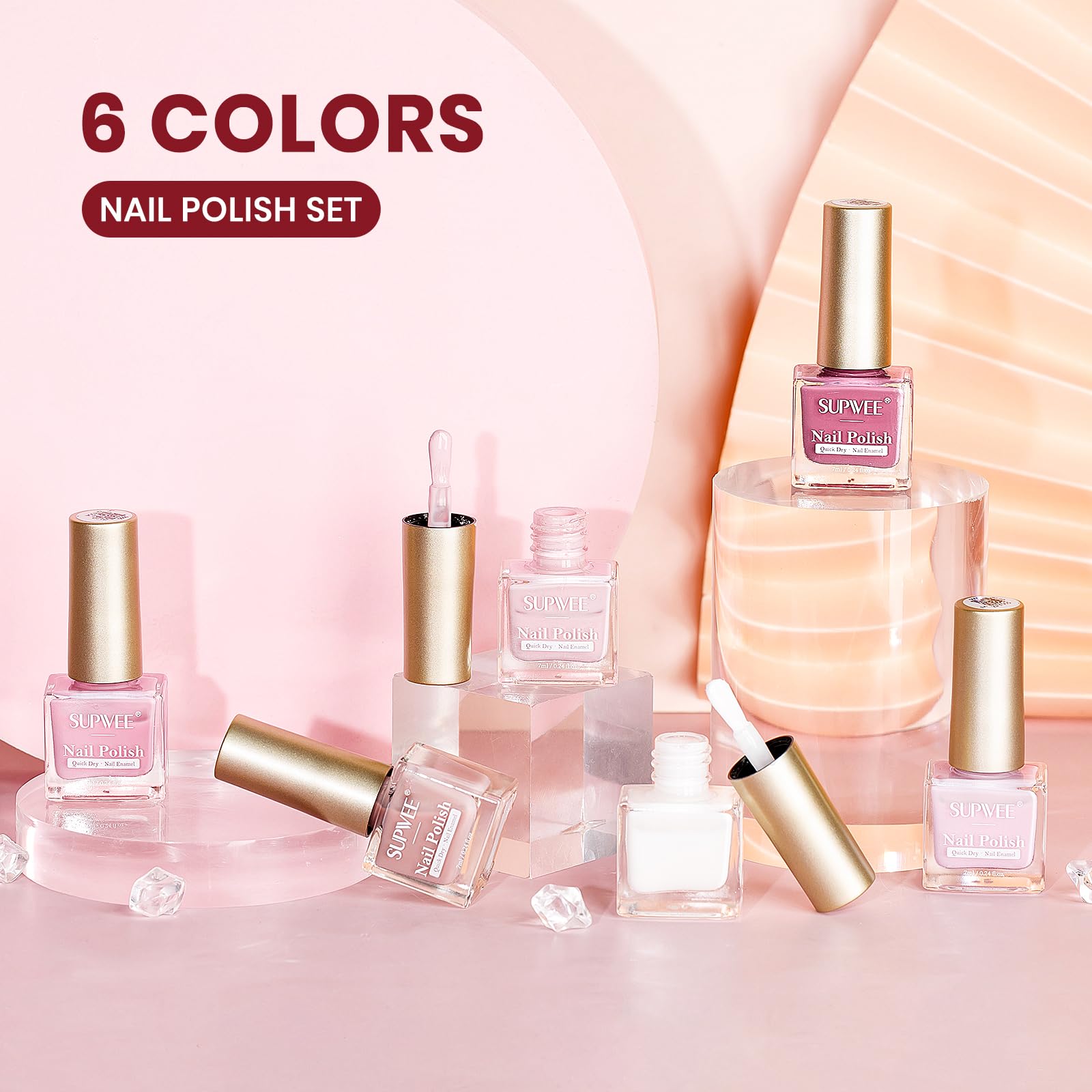 SUPWEE Nude Nail Polish Set gift-ready packaging suits gifting occasions