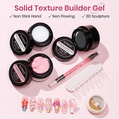 SUPWEE White solid builder gel for precise sculpting and natural finish