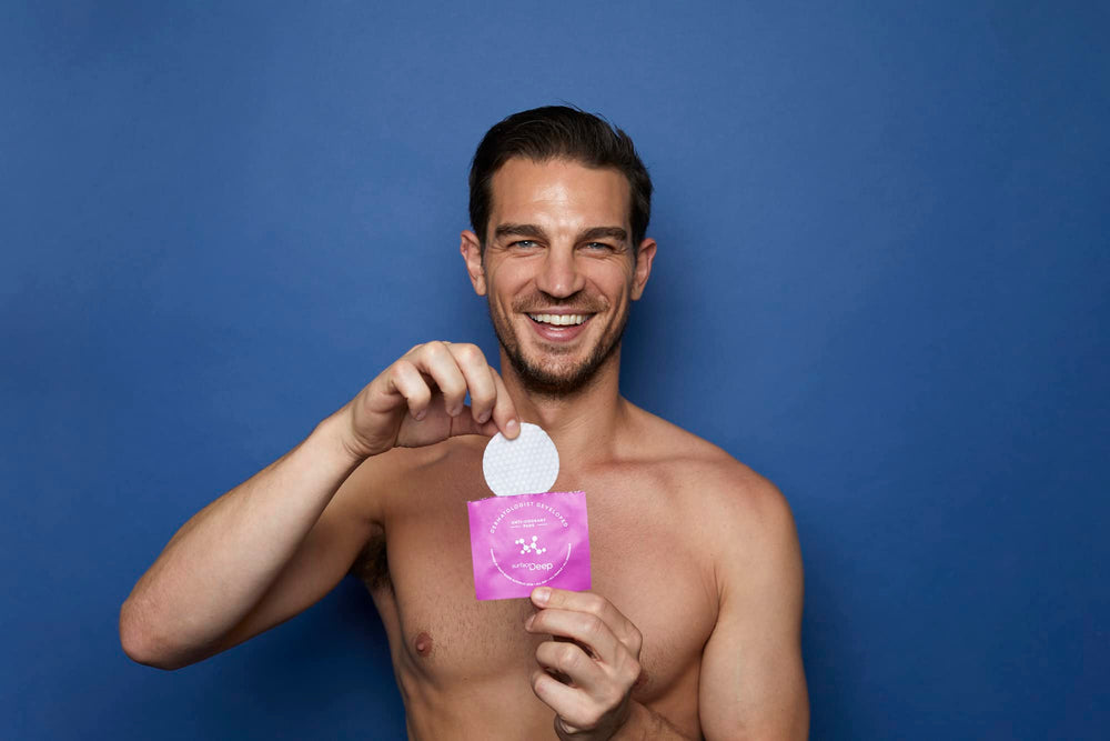 Surface Deep biodegradable packaging shown for eco-friendly personal care.