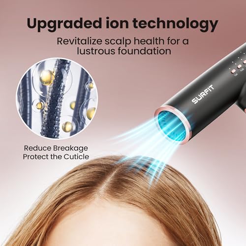 Surfit ion technology delivers glossy, frizz-free results and smoother hair.