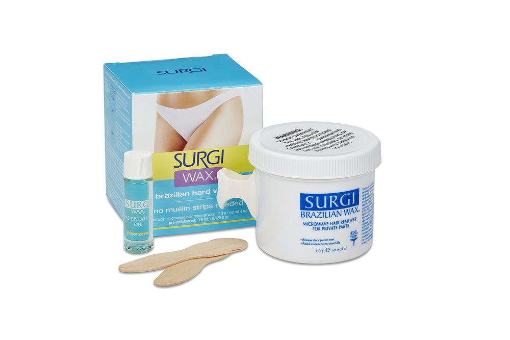 Surgiwax Brazilian waxing guide illustrations provide clear steps for users