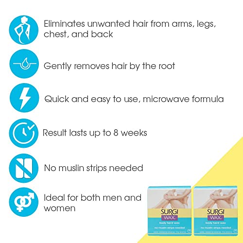 Surgiwax erase-after-wax-lotion removes residue and soothes skin post-wax.