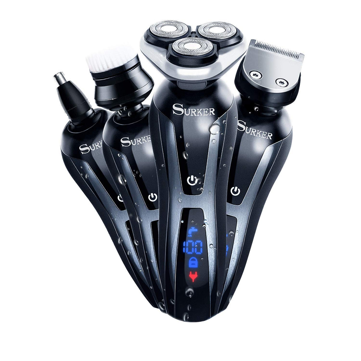 SURKER 3-in-1 grooming kit shaver head for precise close shave