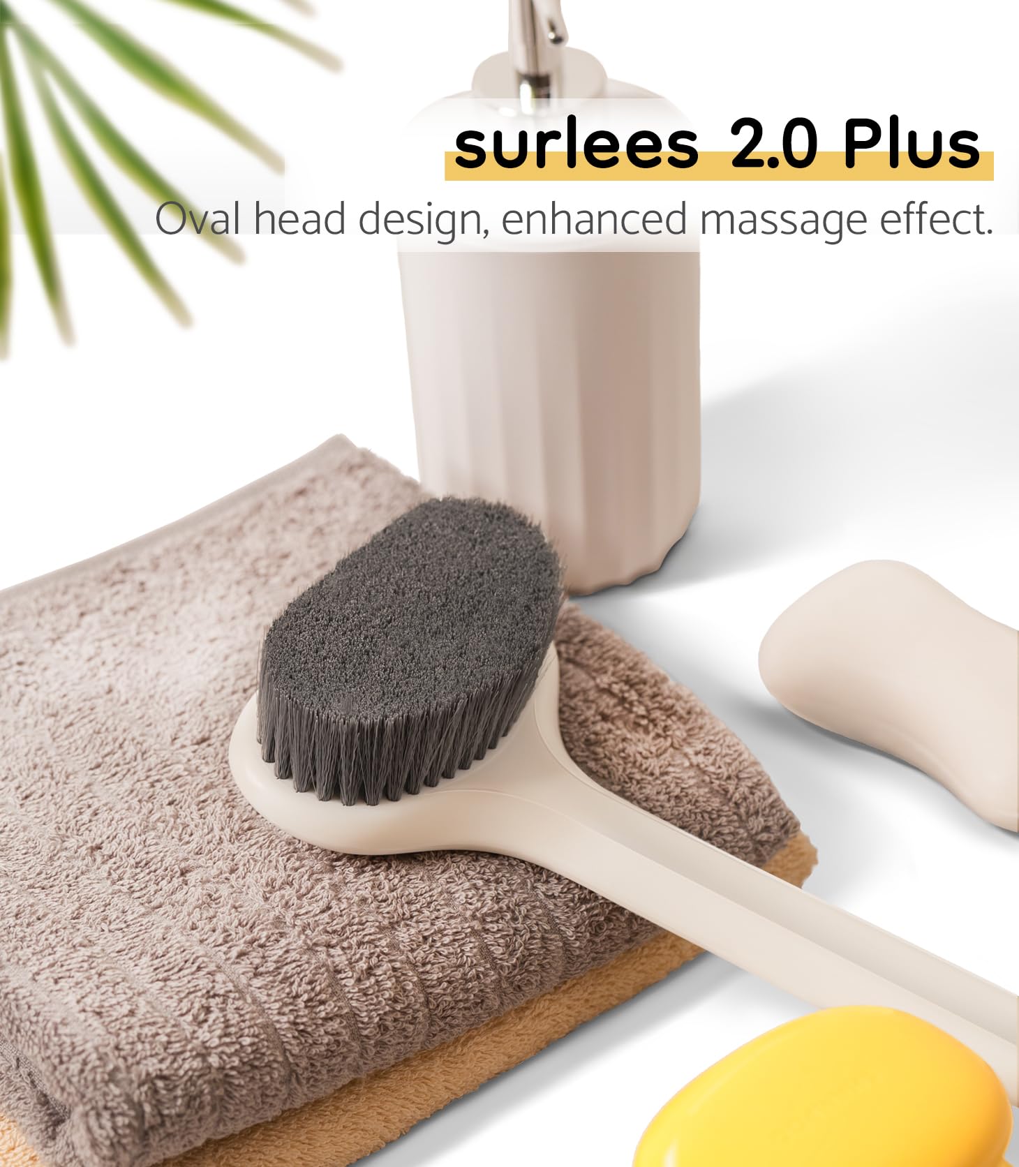 Surlees ergonomic plastic-handle provides lightweight, durable support.