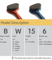 Surlees multipurpose back scrubber enables body exfoliation and easy bathing.