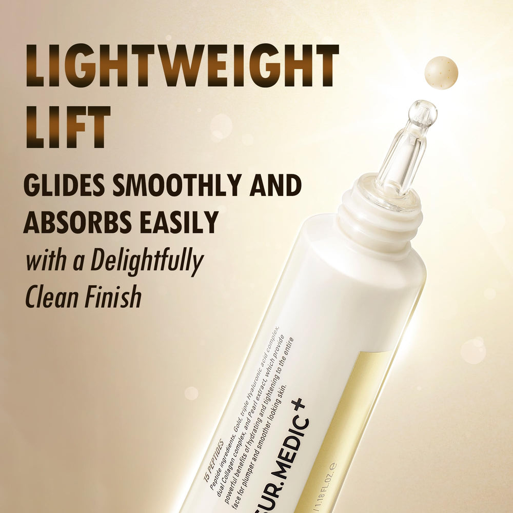 SUR.MEDIC+ 24K Gold Perfection cream eye area indicates gentle care.
