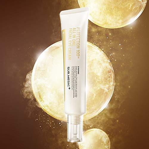 SUR.MEDIC+ 24K Gold Perfection cream texture swirl demonstrates lightweight hydration.