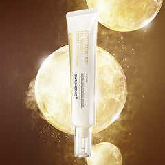 SUR.MEDIC+ 24K Gold Perfection cream texture swirl demonstrates lightweight hydration.