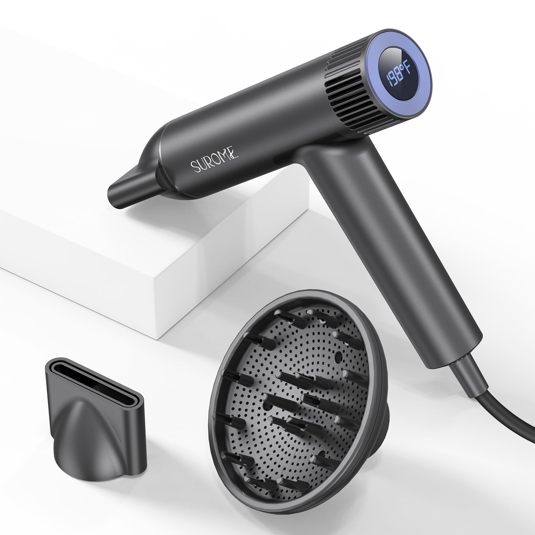 SUROME compact dryer ideal for home and salon use while traveling.