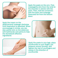 SURORAIN Slimming Cream massage application hands applying for targeted toning