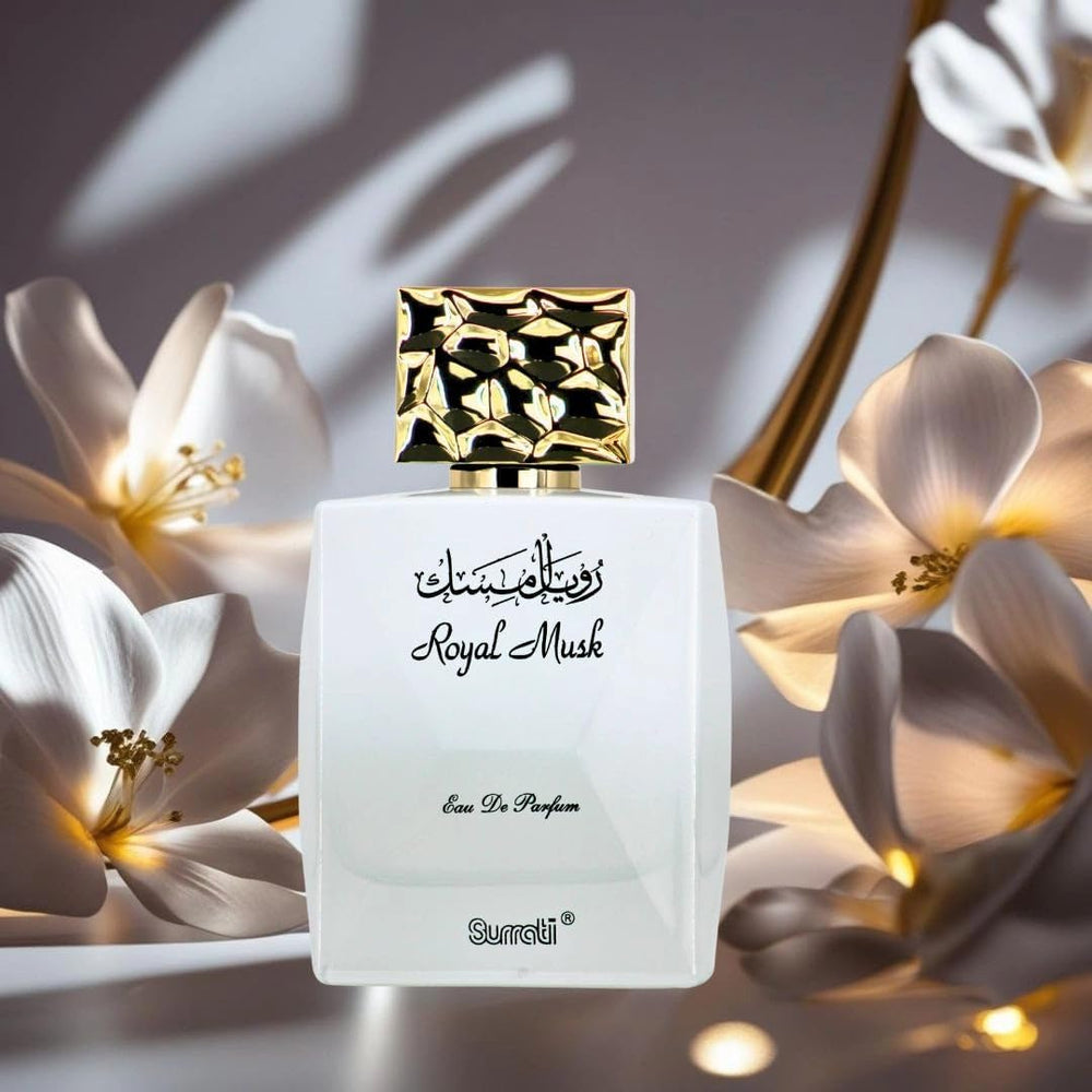 Surrati Royal Musk exotic-fruit-heart closeup showing rich fragrance core for evenings