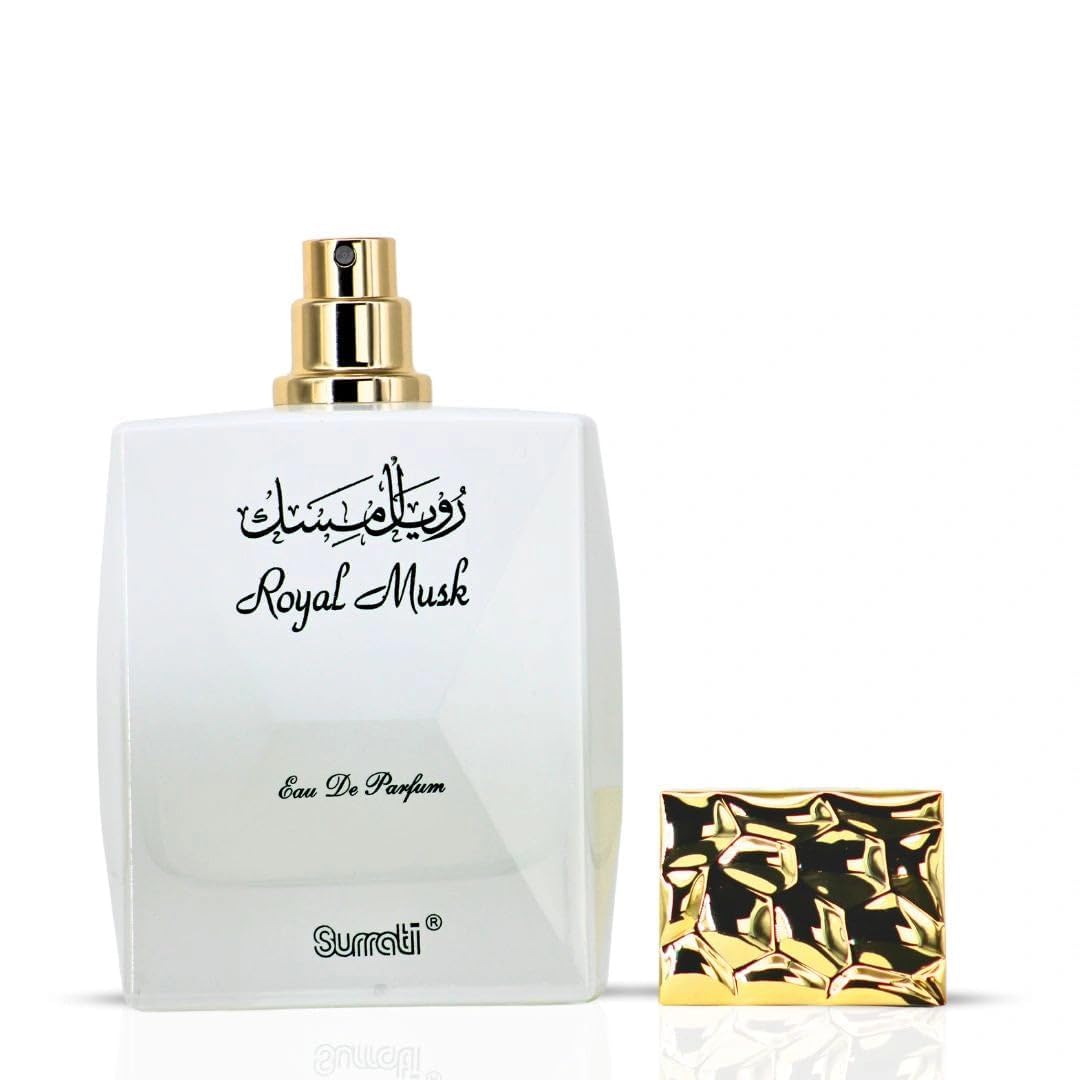 Surrati Royal Musk perfume-application scene for daily routine