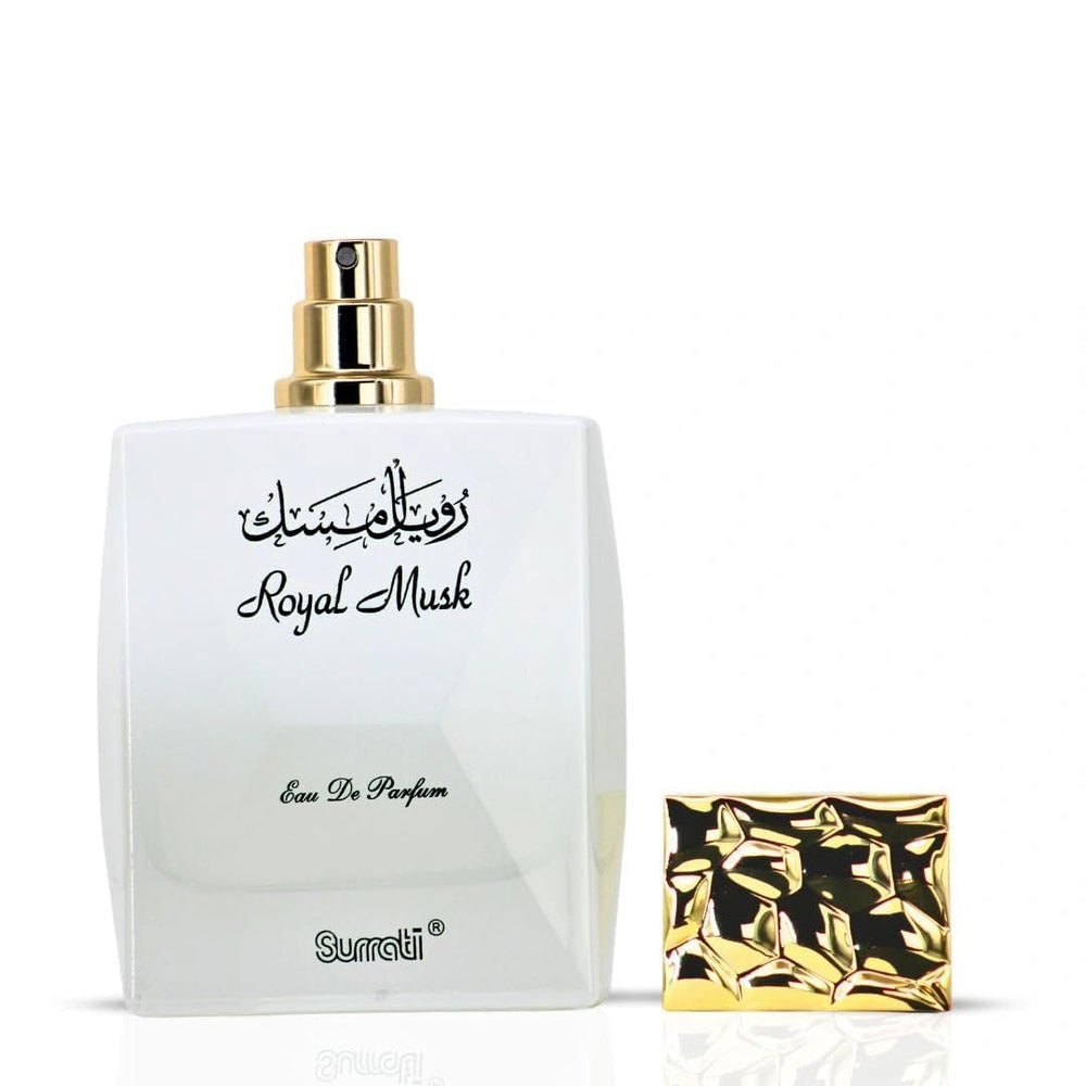 Surrati Royal Musk perfume-application scene for daily routine