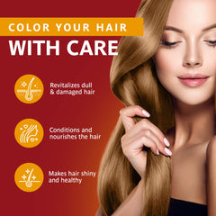 Surya Brasil Henna Cream color swatch shows golden brown shade
